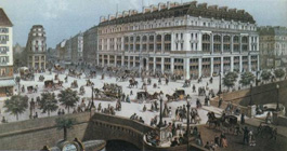 L'animation d'une rue parisienne en 1870