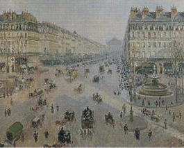 L'avenue de l'Opéra, par Pissaro